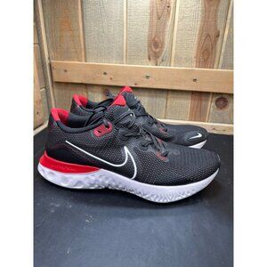 Nike Renew Run 2 Mens Running Shoes Size 14W Black/Red/White Lightweight Comfort